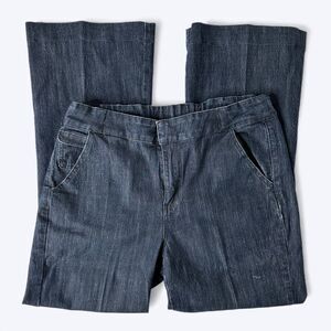 Willi Smith Wide Leg Denim Jeans Sz 12 Jeans Elastic Back Business Casual Vtg